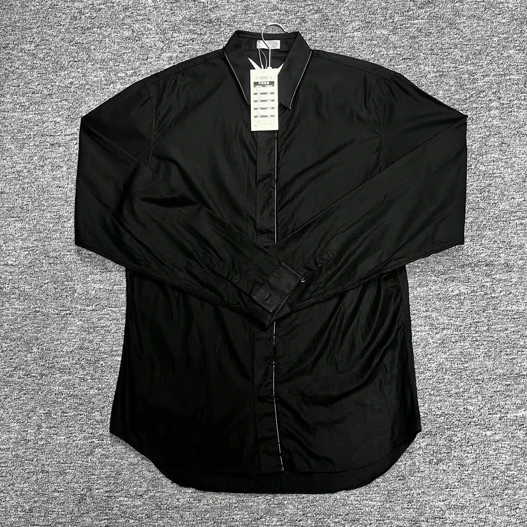 【聚星福利】DIOR/迪奥 男士黑色经典基础百搭长袖衬衫41码jxsc0259
