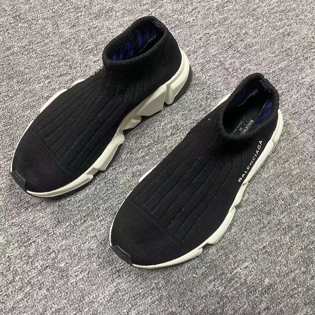 Balenciaga/巴黎世家36码/诺曼女鞋折扣 黑色袜套休闲运动鞋 433