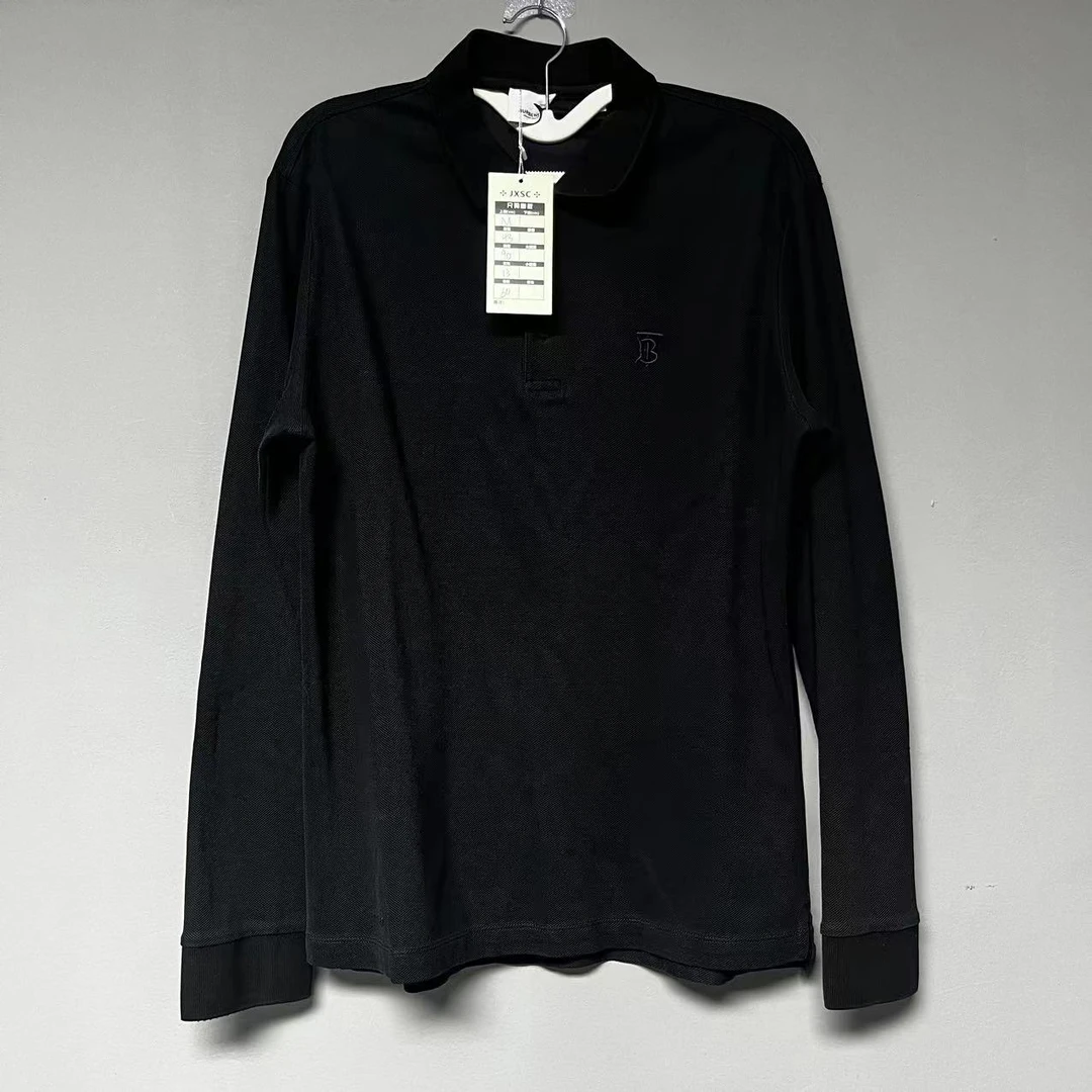 【聚星福利】Burberry/博柏利 男士黑色站马刺绣polo衫m码jxsc0234