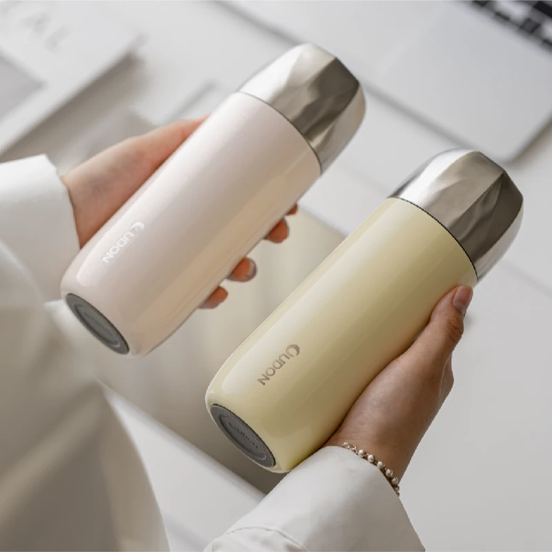 Oudon/欧德龙女士保温杯316不锈钢智能控温可拆卸闷茶杯茶水分离