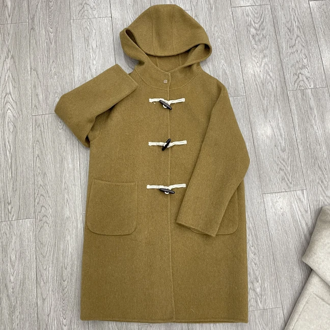 [拍编号]中长款双面羊毛大衣   小个子 时尚百搭女士休闲秋冬