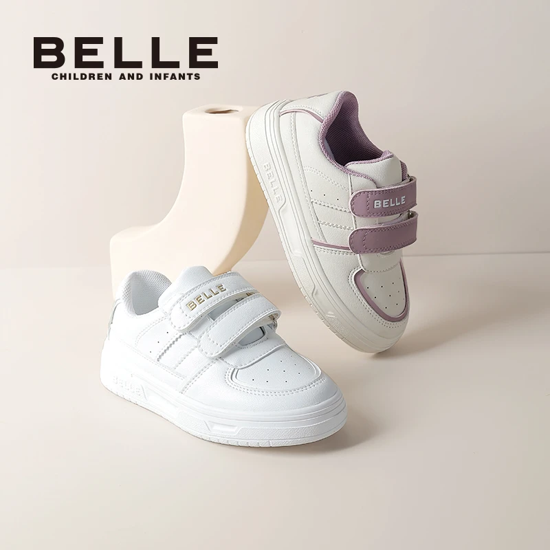 Belle/百丽童鞋儿童运动鞋小白鞋男女童秋季板鞋休闲鞋低帮BL3305