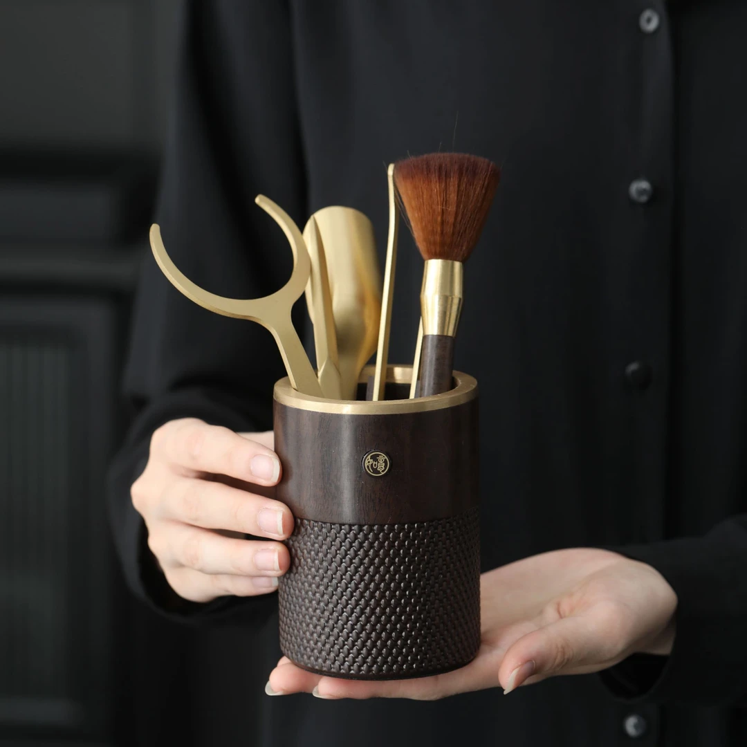 茶道六君子套装配件茶道用品大全茶台泡茶工具茶刀茶杯垫茶桌摆件