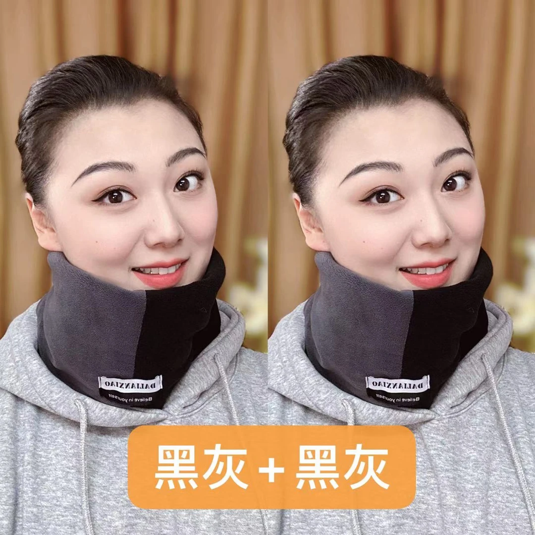 2024百搭防寒冬季男女拼色脖套
