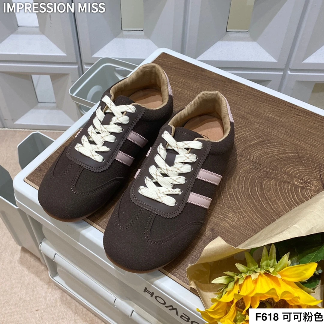 （F618 偏小1码）时尚百搭复古德训鞋阿甘休闲鞋