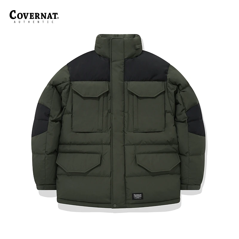 COVERNAT正品男女RDS潮流工装隐藏帽羽绒外套夹克上衣CO2204DP09