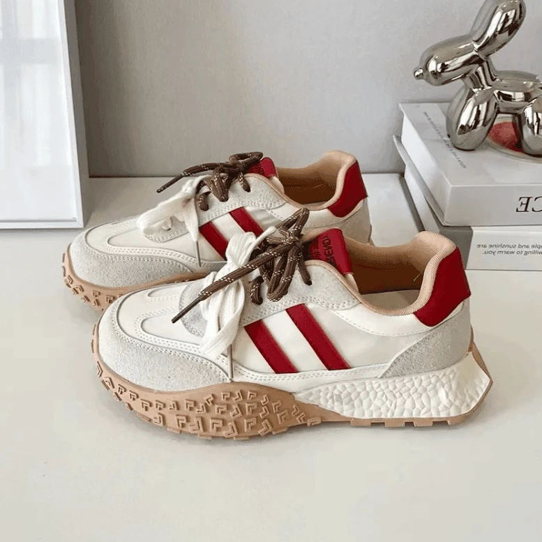 网红爆款阿甘鞋厚底2024秋季新款百搭轻便运动德训休闲鞋女鞋ins