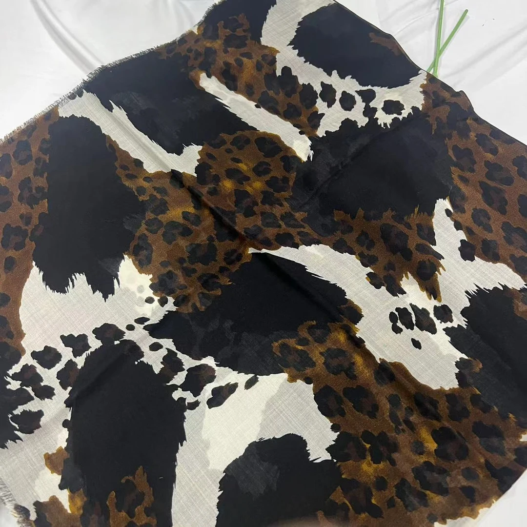 140拆须边羊毛-豹拼棕黑