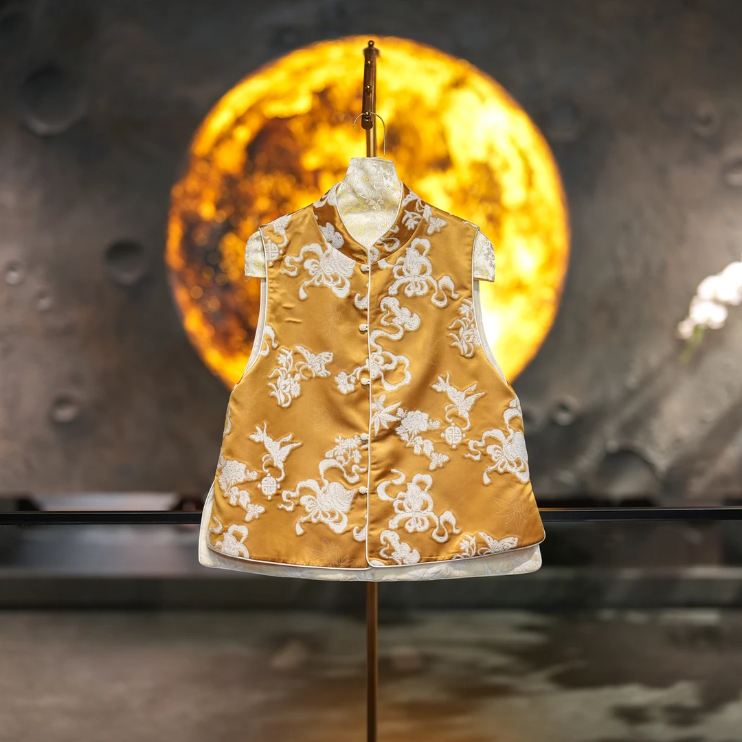 蓝大【彩利】新中式国风马甲7059