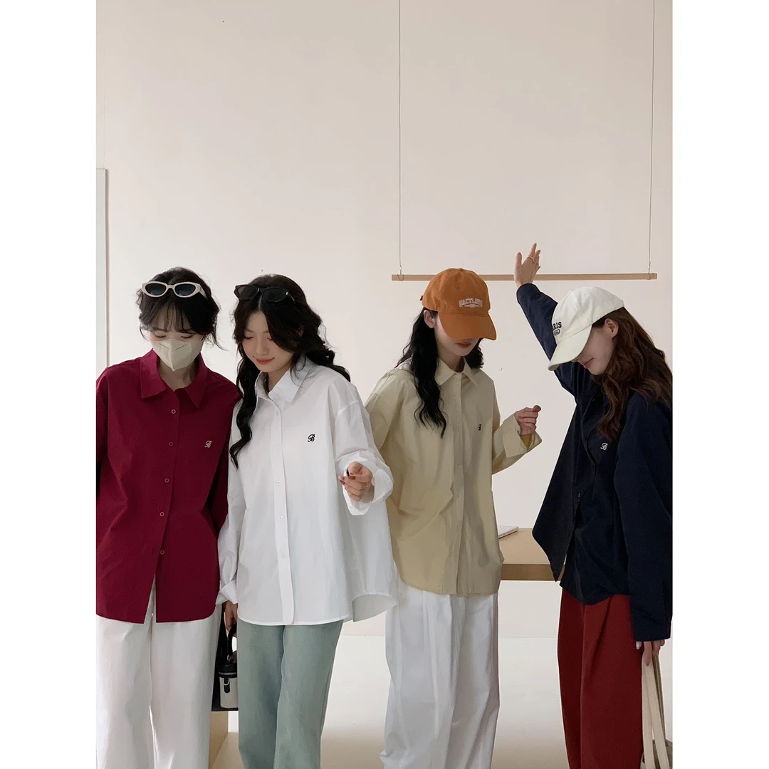 【陆仙人专属】TWT刺绣时尚简约衬衫女KX07S-752