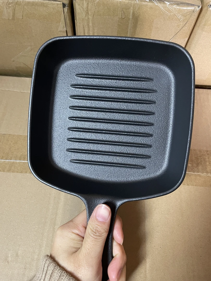 铸铁牛排锅 纯铁平底锅