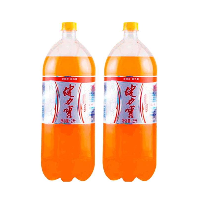 健力宝2L*2瓶饮料怀旧橙蜜味碳酸运动饮料含气型