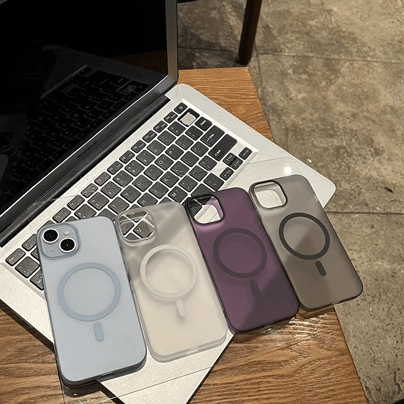 冰雾肤感磁吸适用iPhone16Promax手机壳15苹果14Pro/13硬壳