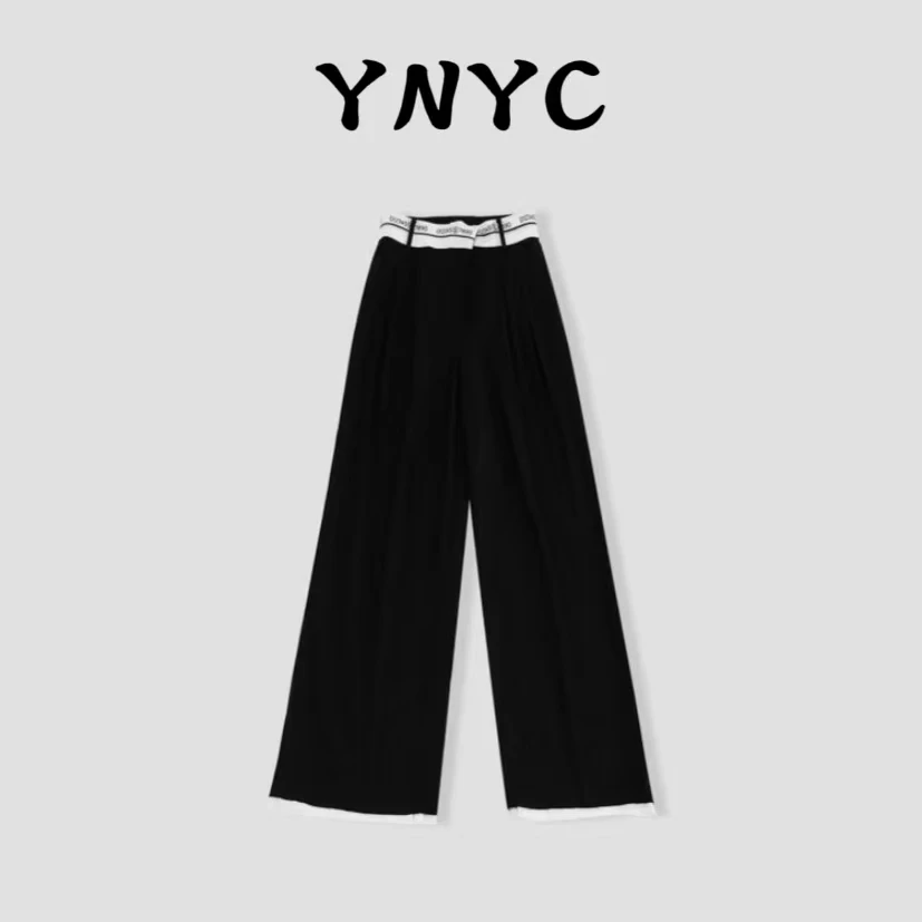 依诺原创【 数字西裤】2023秋冬限定女款西装直筒裤裤   CP704SF