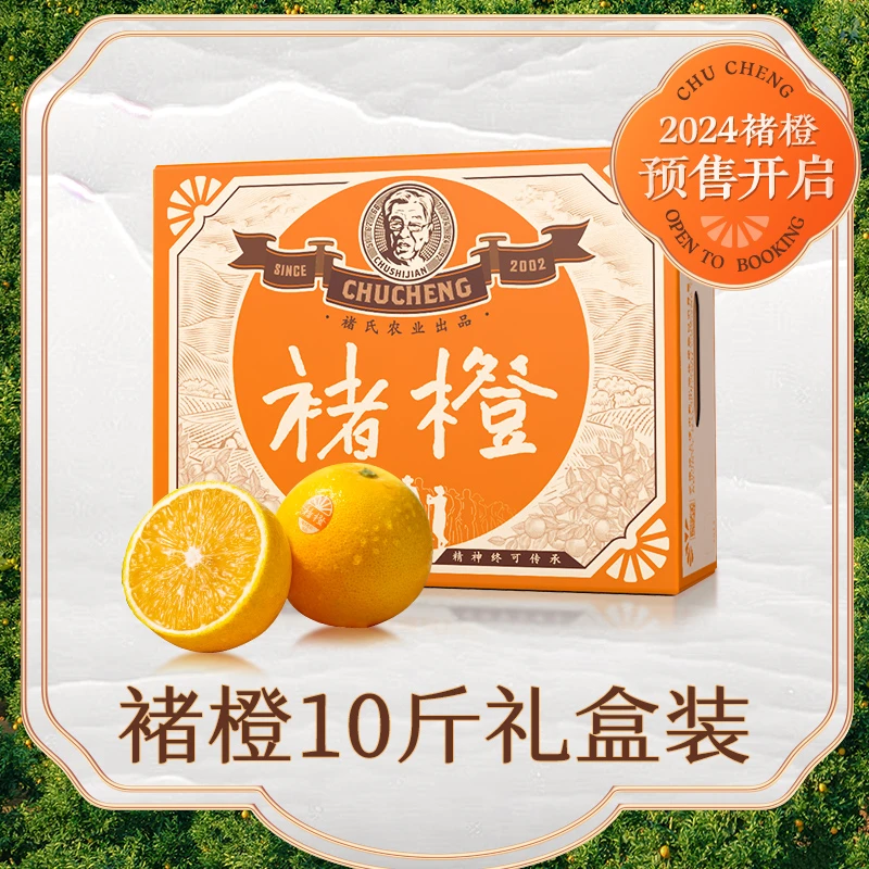褚橙正品褚时健 云南哀牢山冰糖橙XL/珍品果10斤水果礼盒-zb