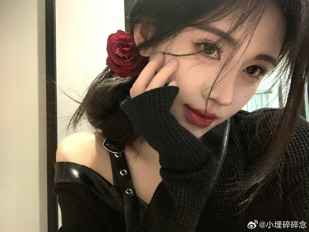 鞠婧祎同款氛围感红玫瑰发夹侧边夹