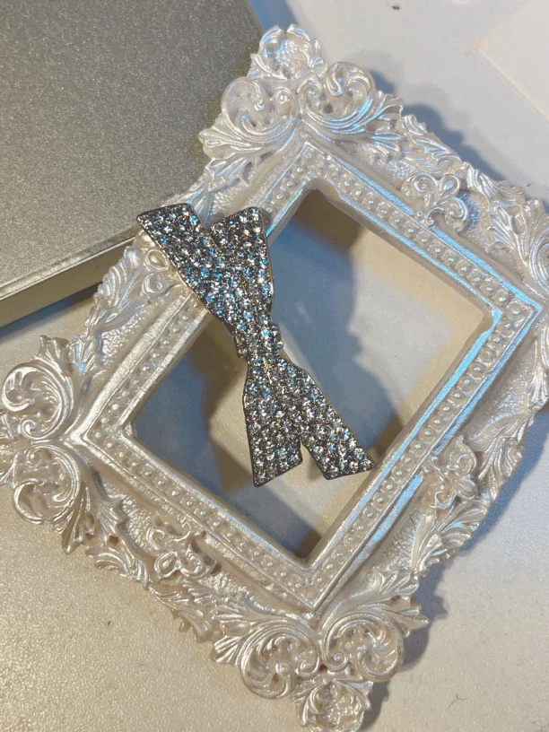 精致蝴蝶结锆石发夹女侧边夹刘海夹高级感发饰