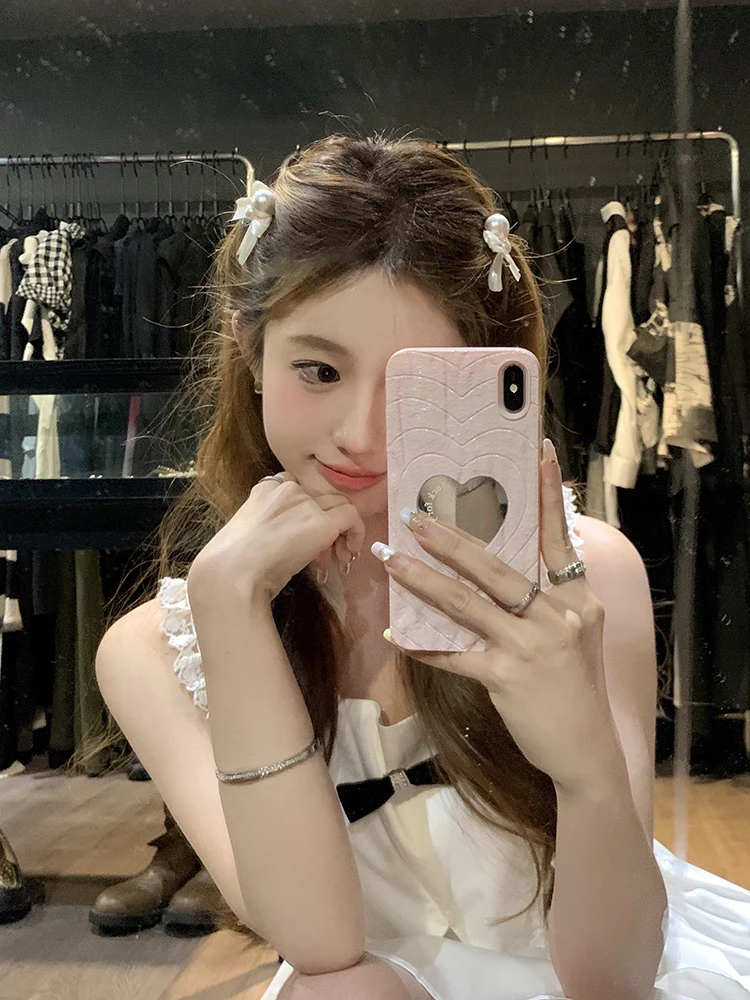 法式蝴蝶结发夹女秋冬高级感侧边刘海夹
