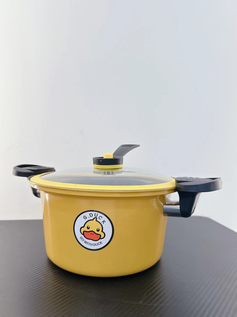 【补贴品】新款小黄鸭微压锅料理锅家用不粘锅礼品多功能压力锅A29
