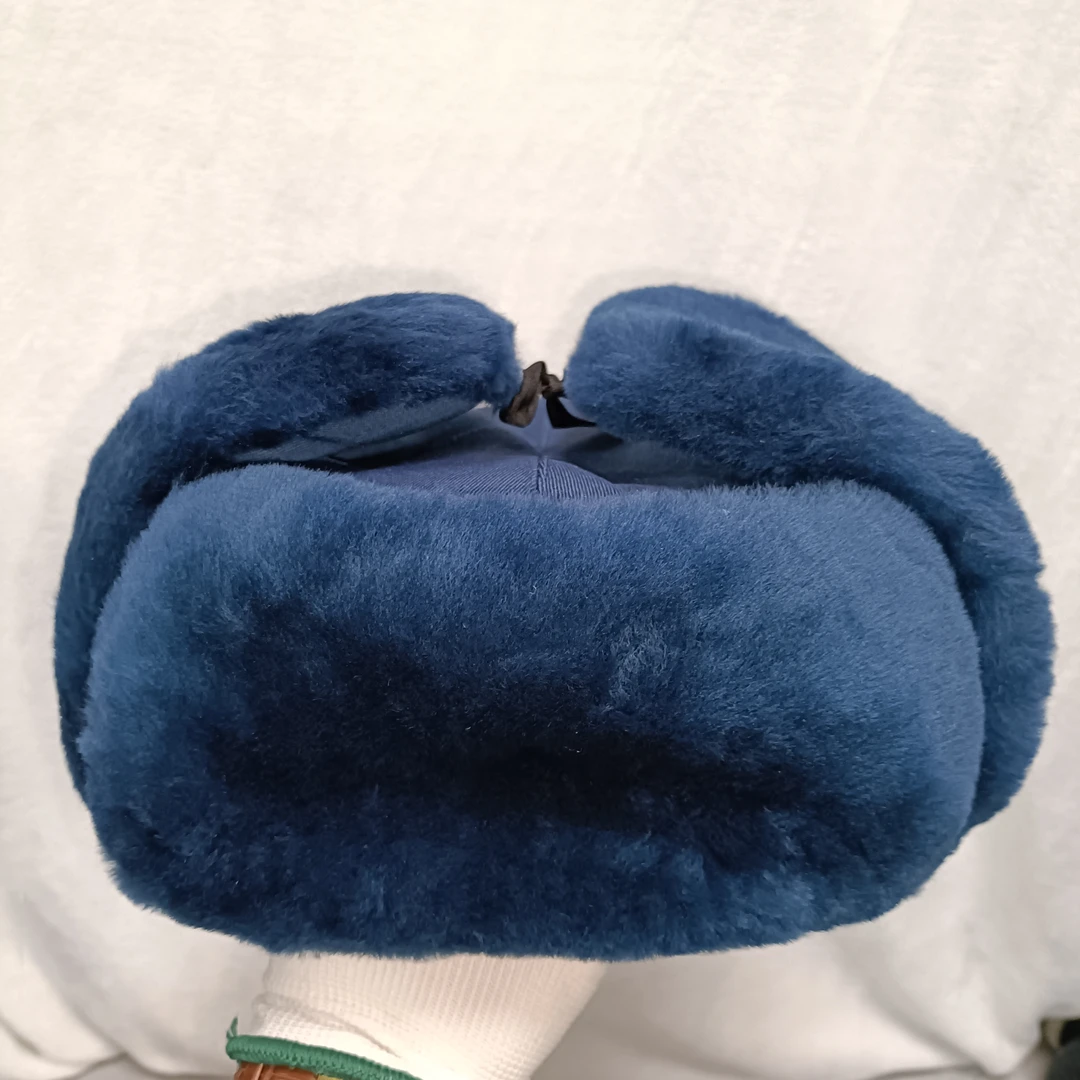 正品空羊毛帽子皮毛一体雷锋帽冬季棉帽子户外防寒棉帽子羊毛帽子