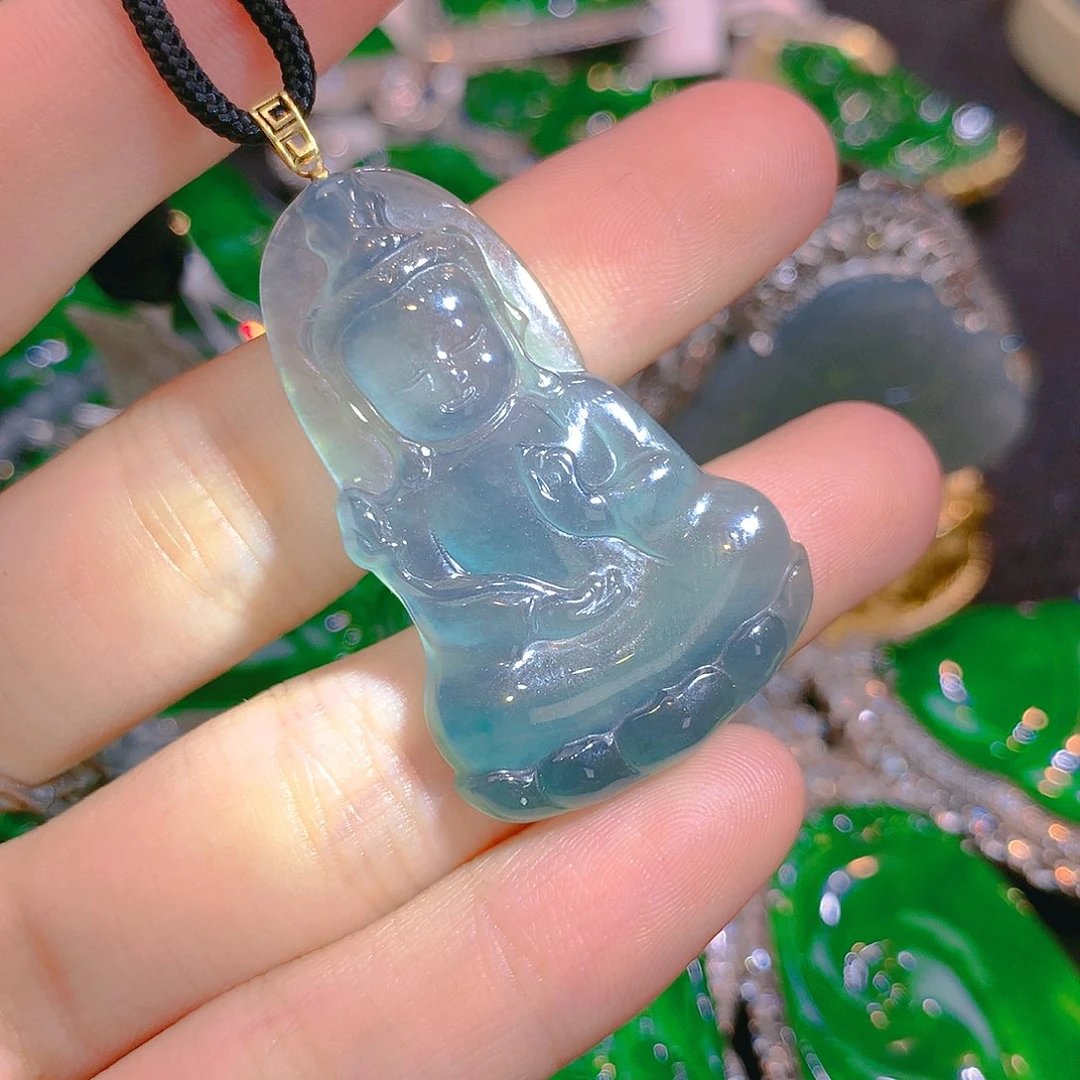 【闪购商品】翡翠颈饰18K金镶嵌翡翠