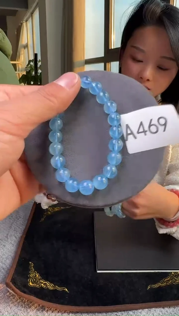 【闪购商品】海蓝宝石手链未镶嵌A469     9mm