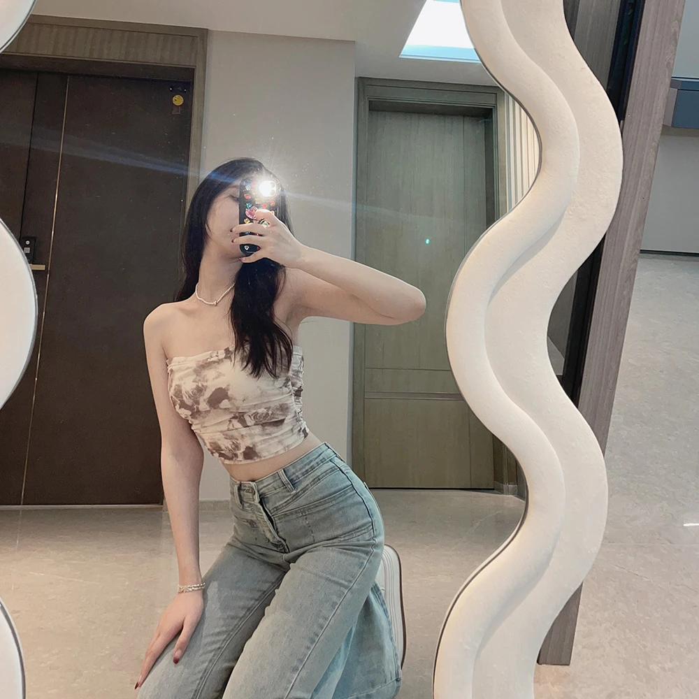 【雅乔定制】复古玫瑰晕染抹胸打底背心DYTY-23020005