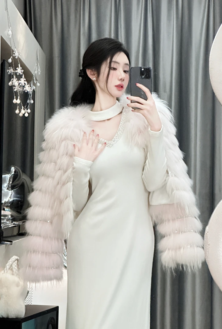 【雅乔定制】女神裙 长款针织连衣裙DYYK-23111493