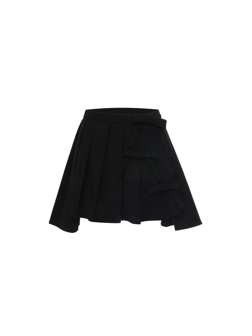 Clink&Clunk蝴蝶结长短百褶裙