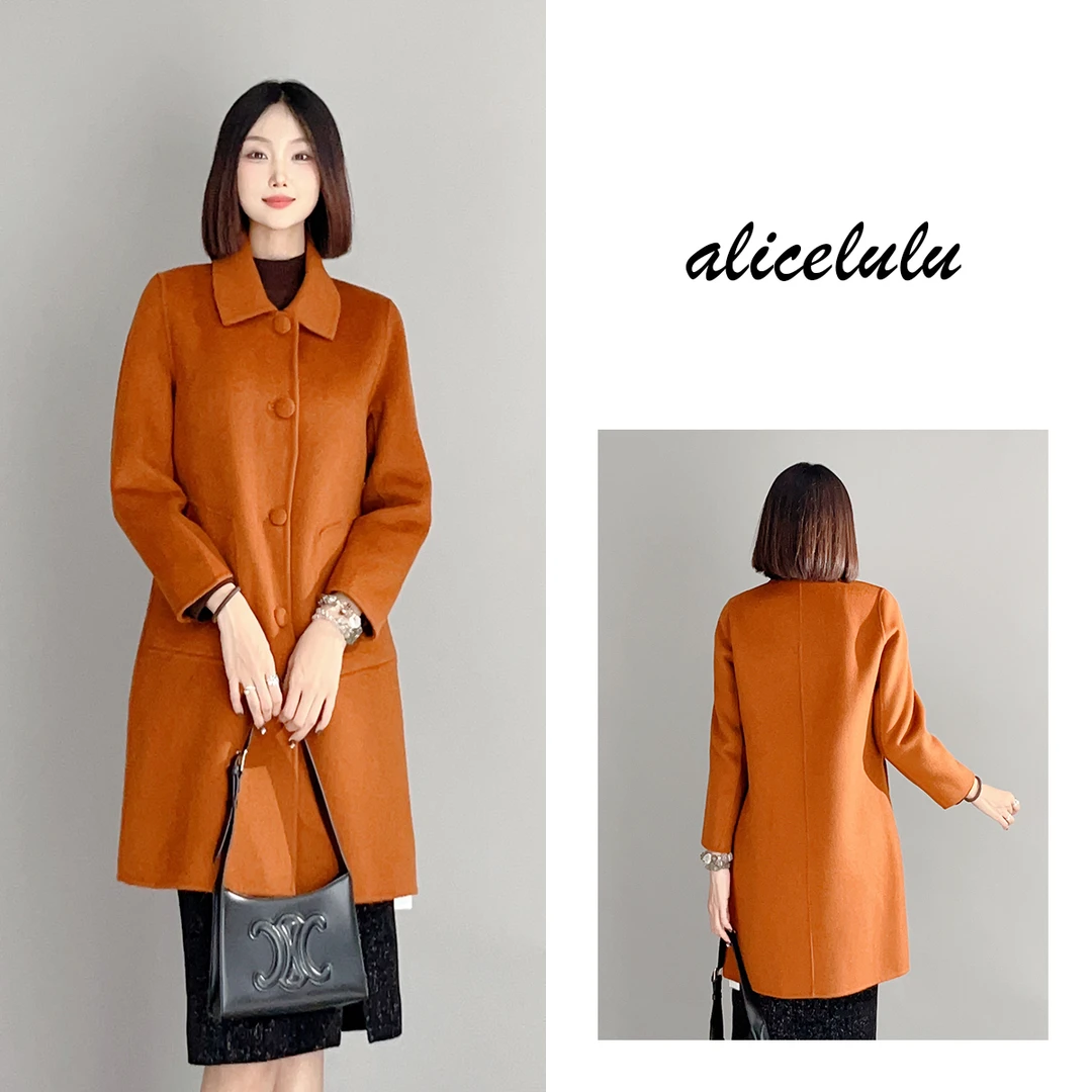 3 ALICE “艺术馆”毛呢大衣 柔糯羊毛 优雅纯色 S2140493Tr