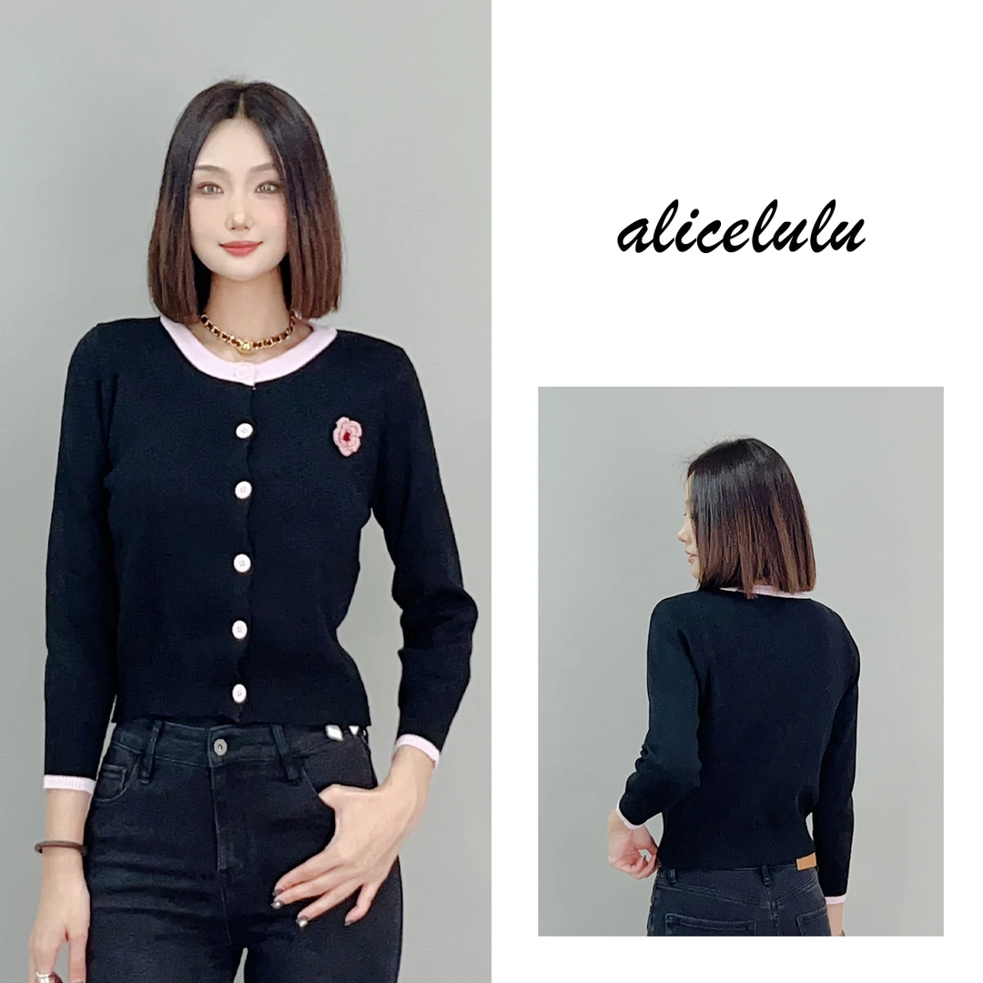 3 ALICE “有钱花”毛衣 立体钩织 时髦拼色 S1034745X