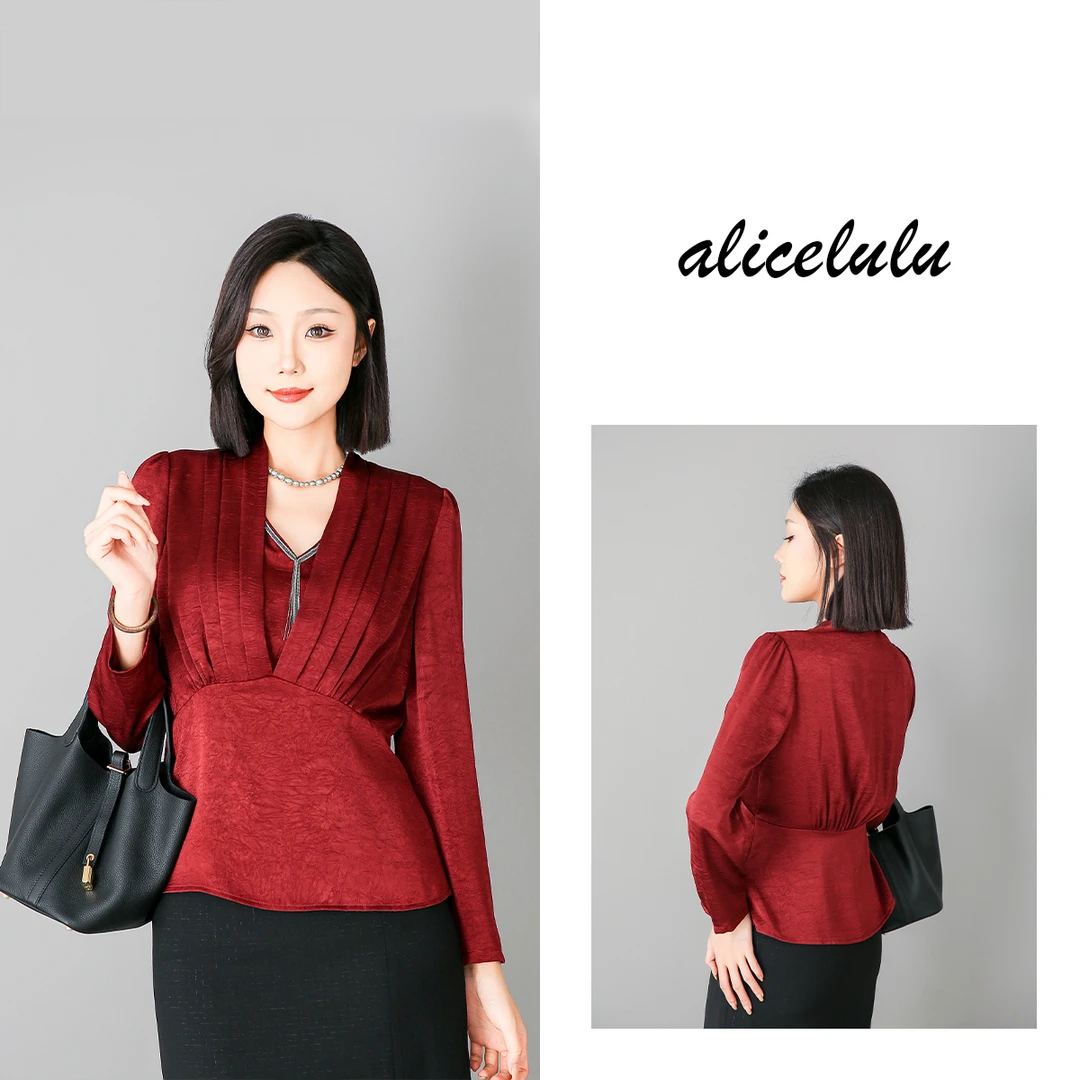 1 ALICE “梦回故宫”衬衫 礼服捏褶 流苏装饰 S2138945A