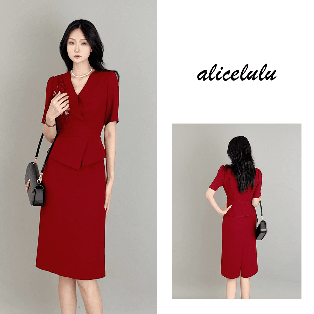 1 ALICE “喜宴嘉宾”连衣裙 重工亮片 层次拼接 S2138771Q