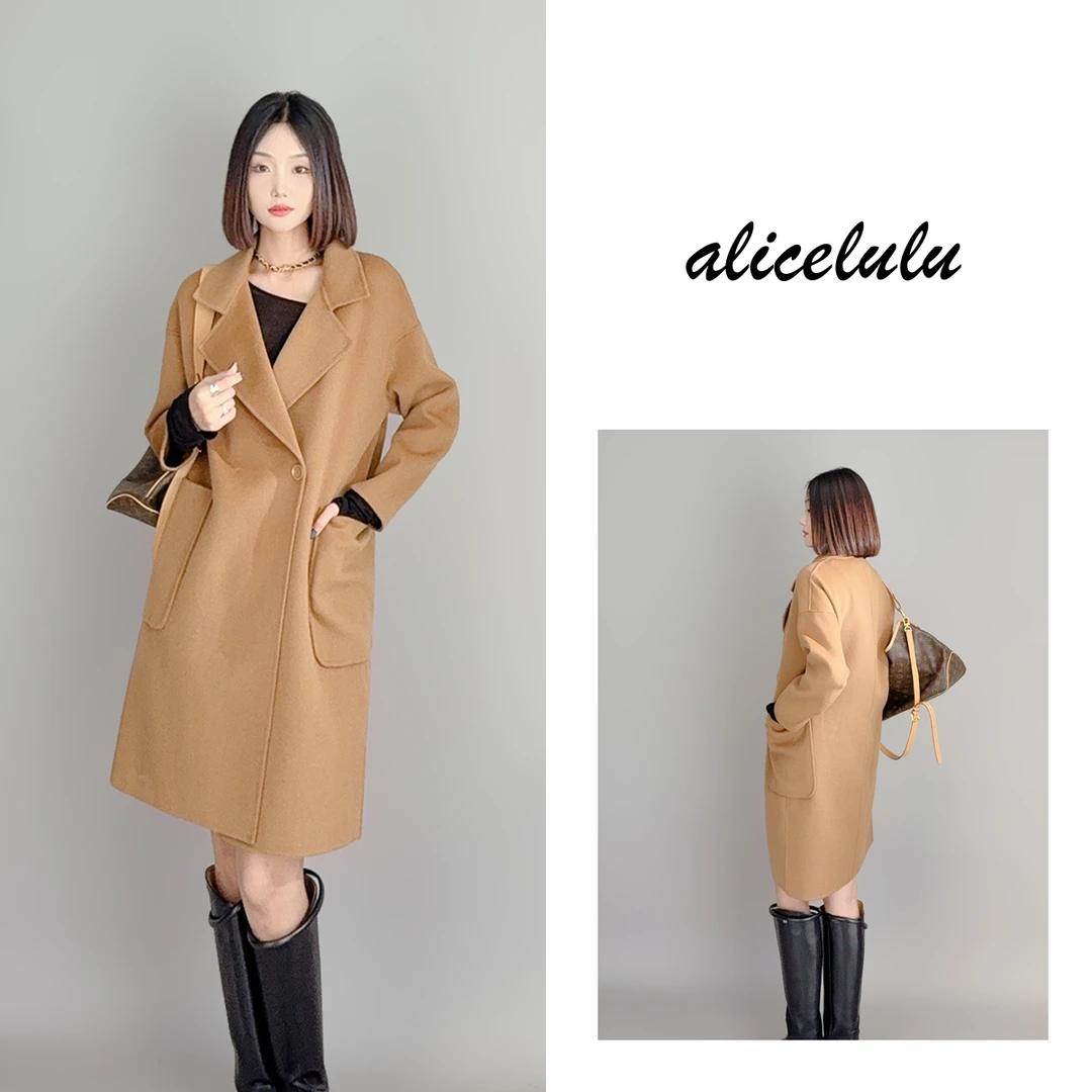 3 ALICE “至真至美”毛呢大衣  高支羊毛 简约翻领 S2140660Tr