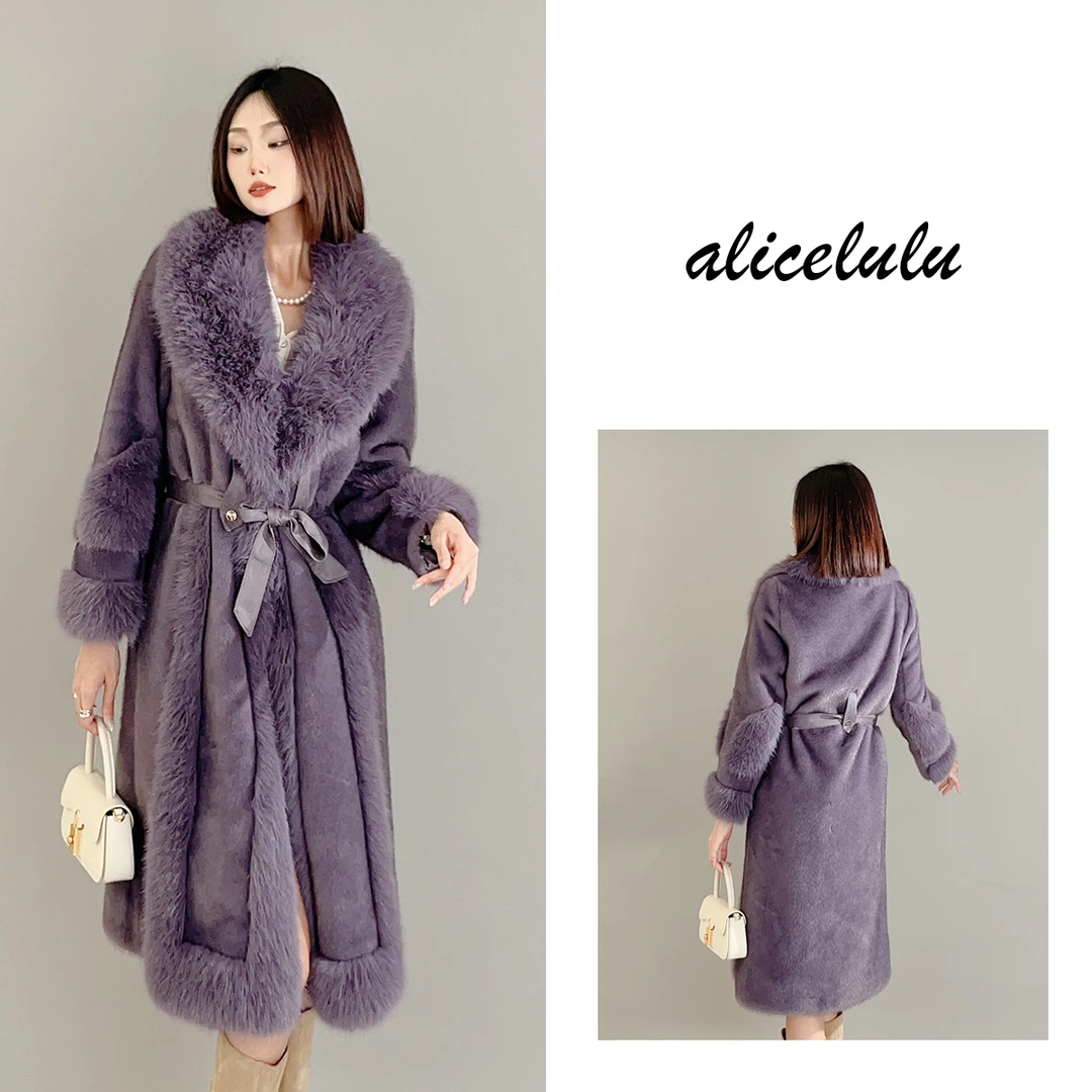 6 ALICE “贵妇本富”绒毛外套 柔光顺滑 优雅浴袍 S2140292Tr