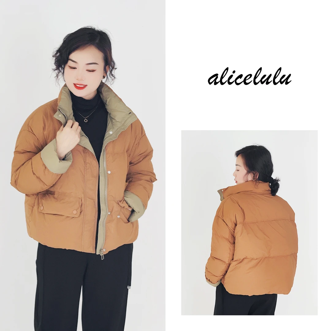 6 ALICE “夹心面包”羽绒服 优雅拼色 保暖鸭绒 S2139988Ur