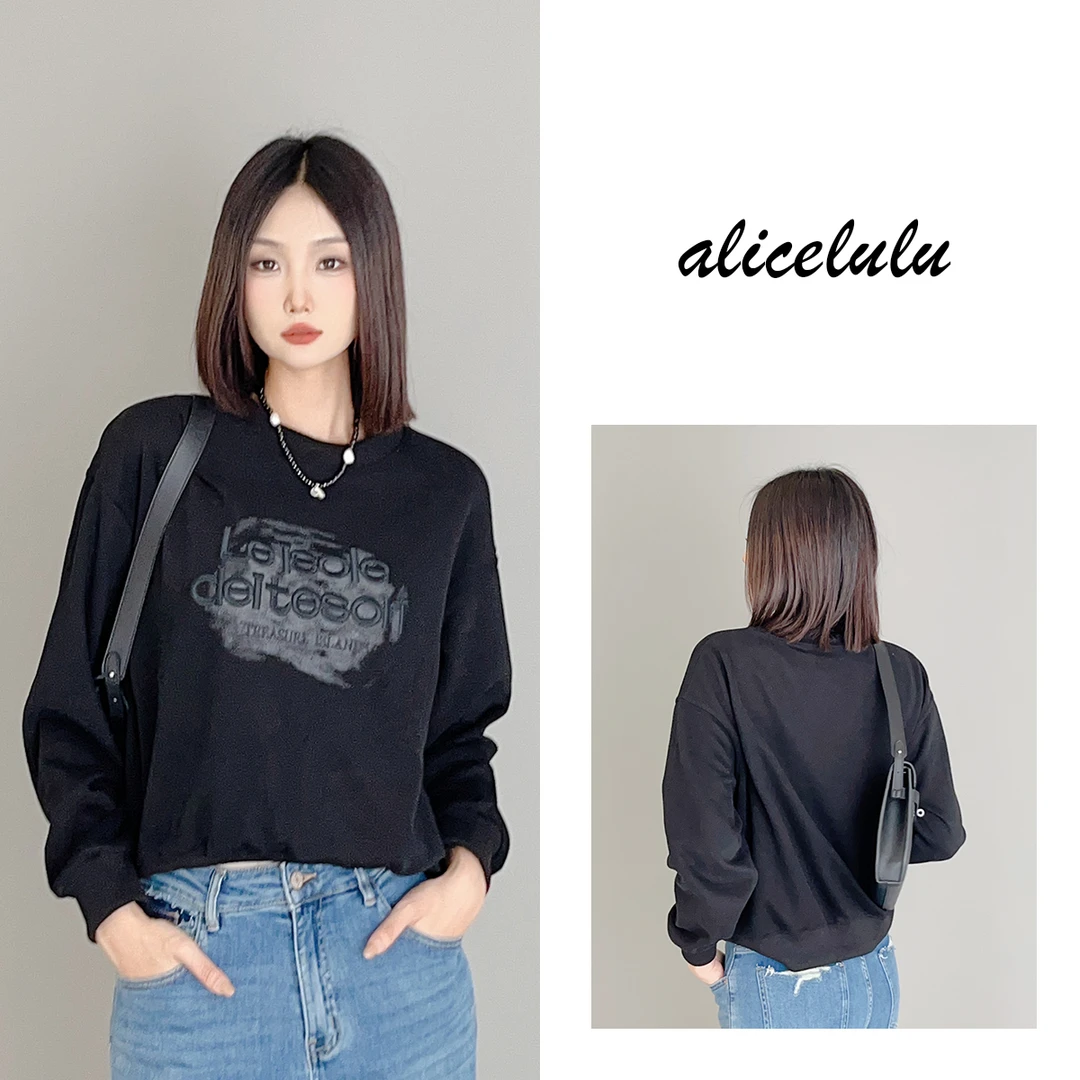 1 ALICE “字母游戏”卫衣 立体印花 优雅休闲 S2139526K