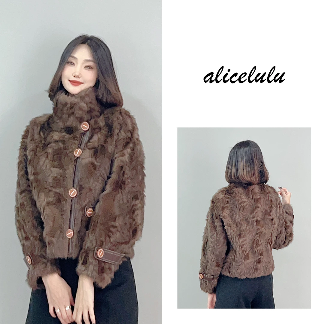 1 ALICE “叛逆千金”绒毛外套 波尔卷 个性名媛 S2141127Tr