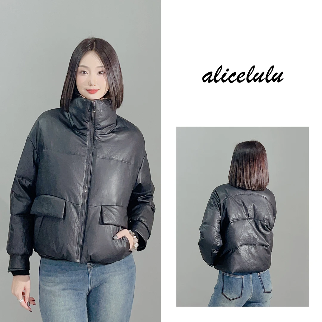 2 ALICE “欧美模特”羽绒服 奢贵鹅绒 潮流皮质 S2140702Tr