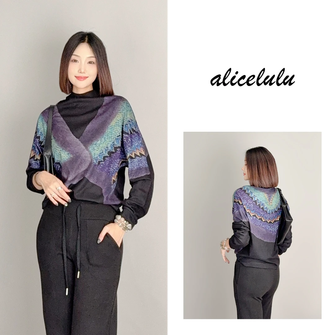 3 ALICE “岁月从容”衬衫  披肩印花 优雅时髦 S2140625W