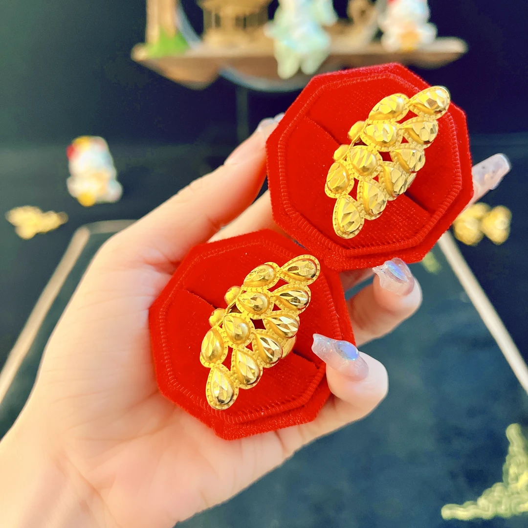 合金戒指 【大凤尾戒指】可调节戒指时尚饰品