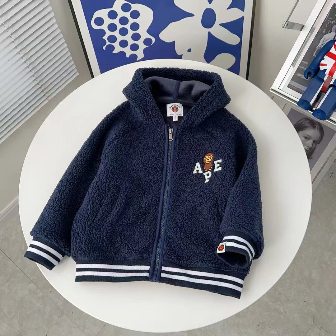 男女童加厚绒外套毛毛衣冬季上衣外套