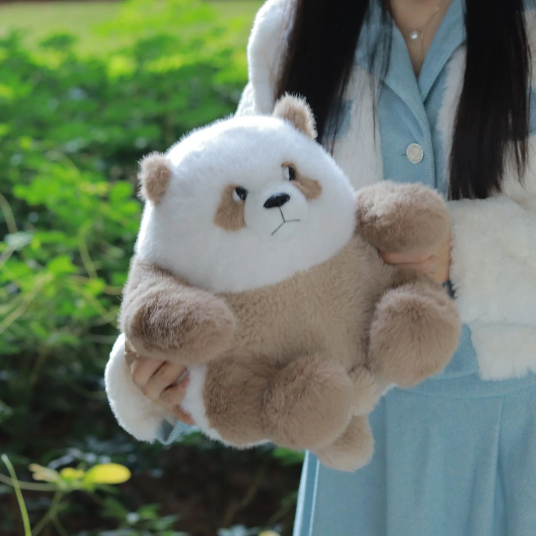 秦岭大熊猫可爱七仔熊猫公仔仿真毛绒玩偶送女友儿童生日节日礼物