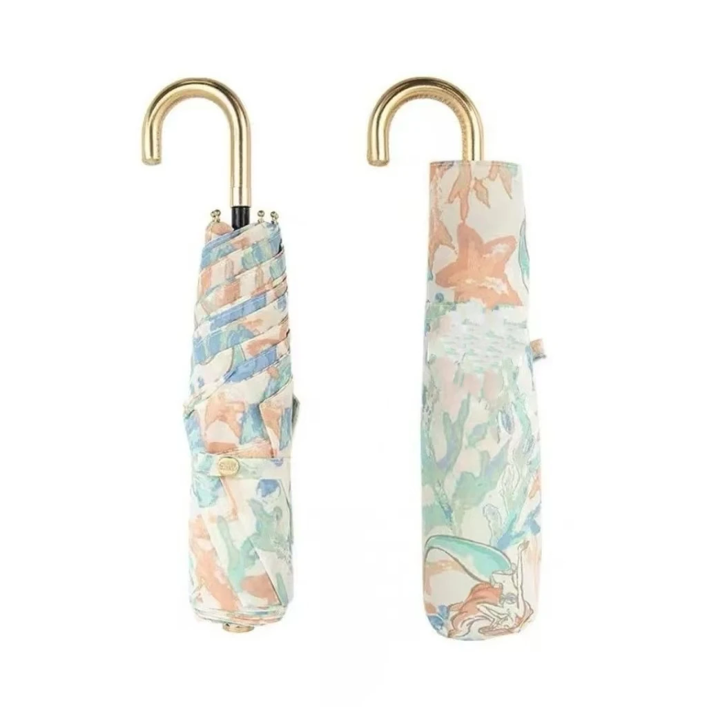 【外贸原单】美人鱼防晒伞晴雨两用太阳伞