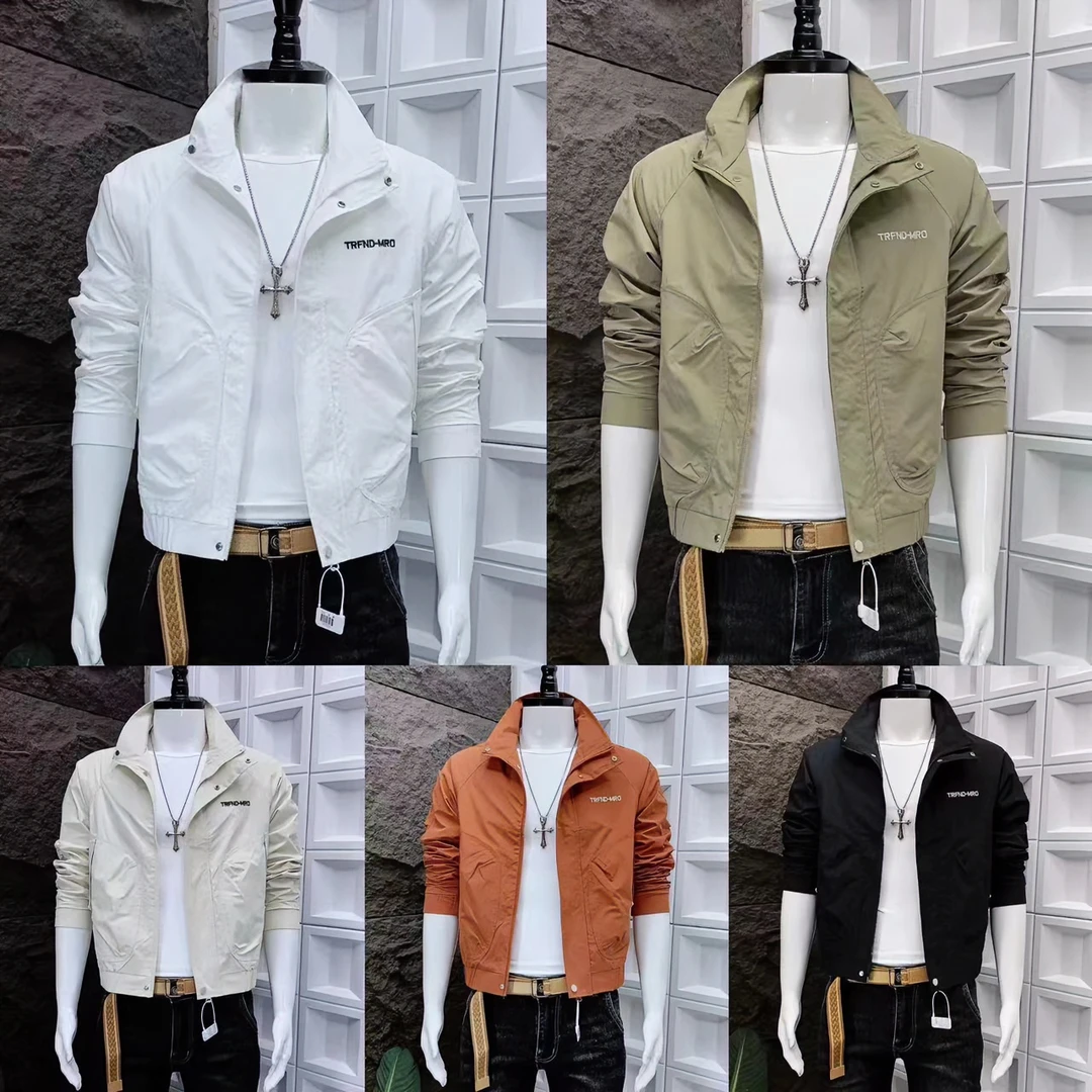新款外套男立领修身短款韩版百搭男士夹克春秋潮流痞帅网红上衣