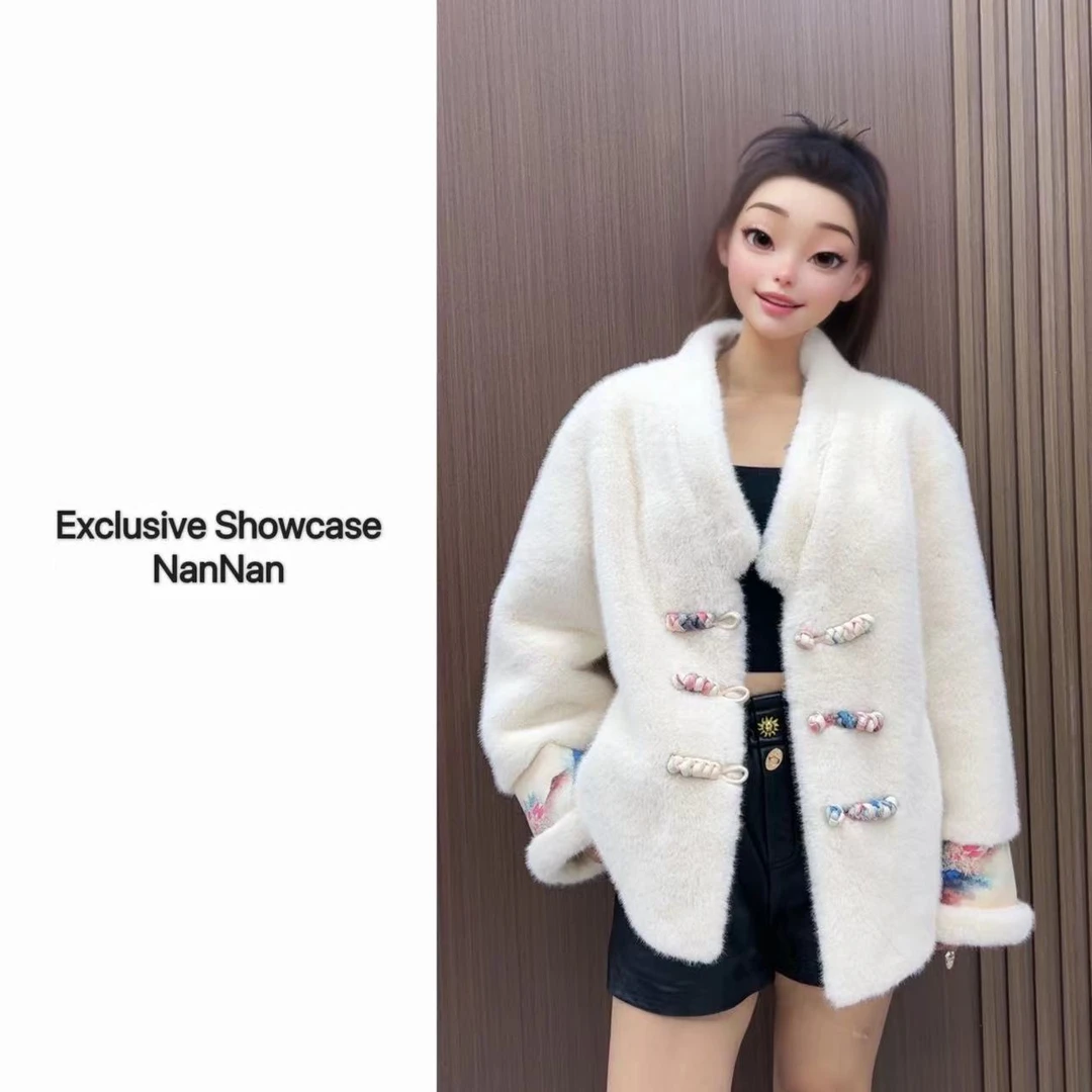 宽松秋冬气质短款外套百搭