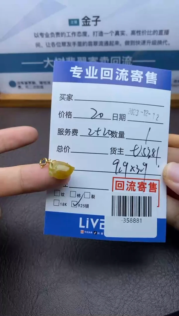 【闪购商品】翡翠颈饰未镶嵌-358881