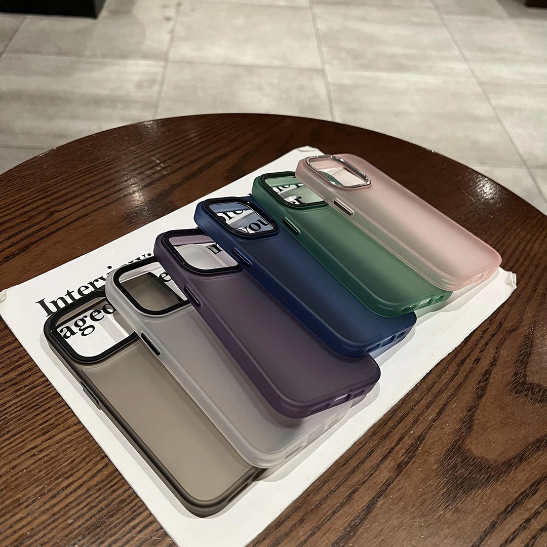 肤感磨砂半透明iphone14pro手机壳xs/xr苹果13proMax简约13防摔12