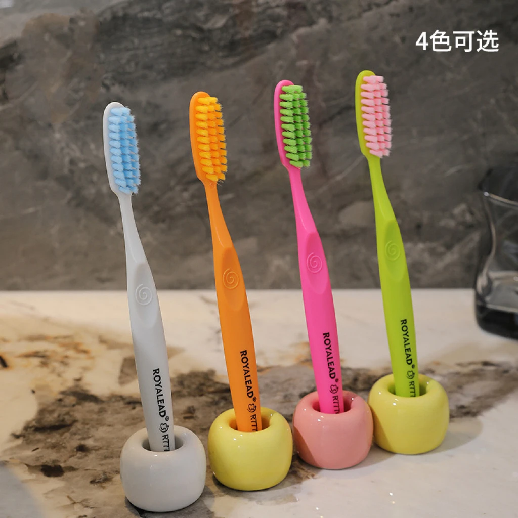 创新U型加长大刷头懒人牙刷超软毛宽头长柄速刷家用独立包装情侣