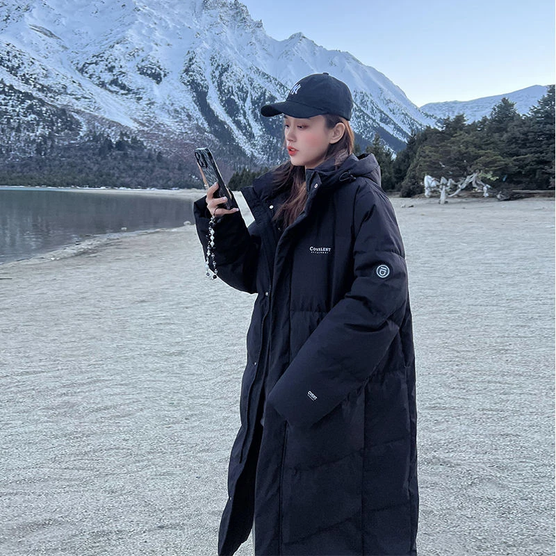 曼曼鸭领跑星克羽绒衣女oversize面包服羽绒衣冬季外套长/非半身